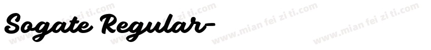 Sogate Regular字体转换